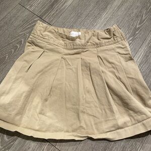 Place Beige Pleated Skirt